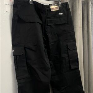 NWT SHAKA WEAR Twill Cargo Logo Pants cargo pants sz 42X31 BLACK